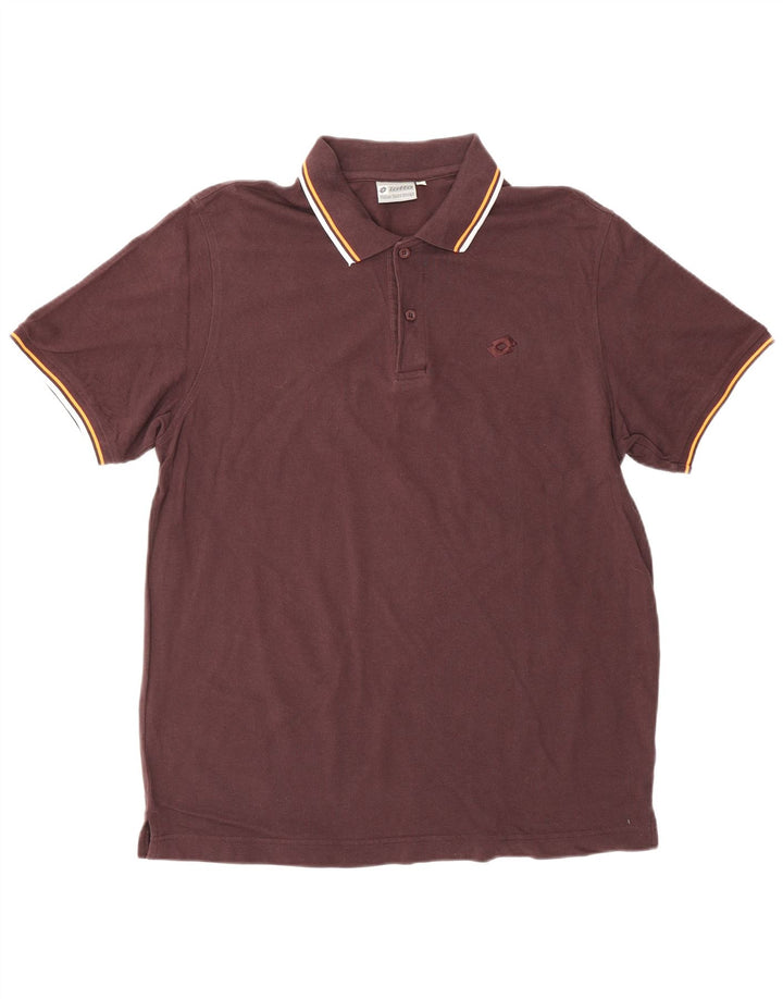 Polo da uomo LOTTO grande bordeaux