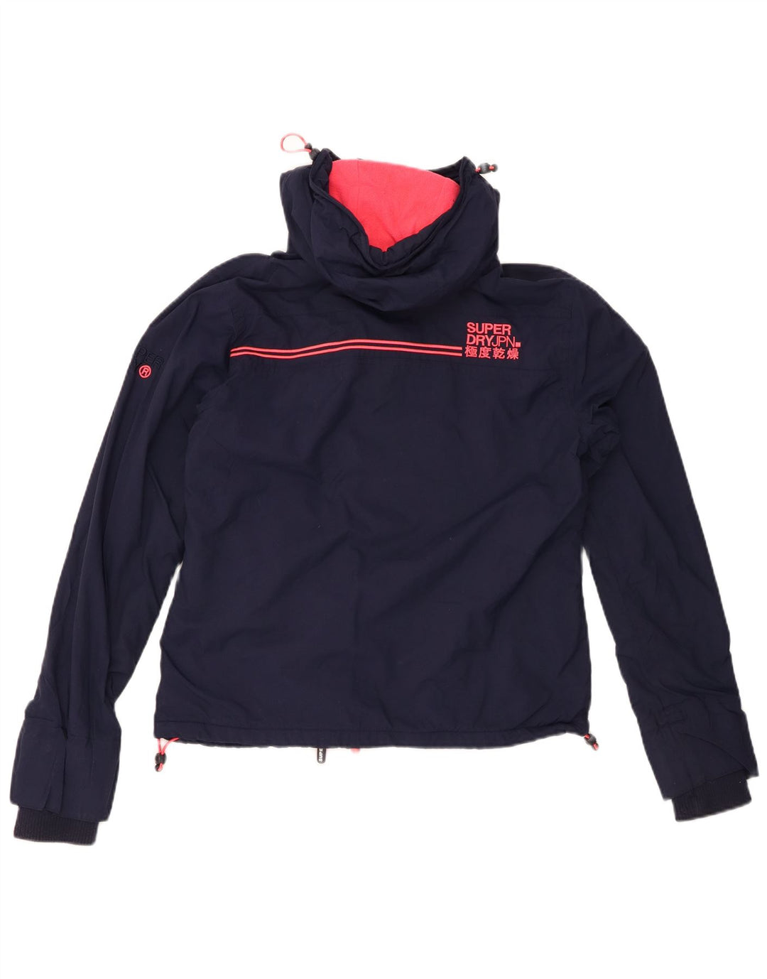 Giacca a vento grafica da donna SUPERDRY UK 14 medio blu navy