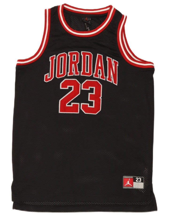 Canotta grafica Jordan da ragazzo, 13-14 anni, XL, poliestere nero