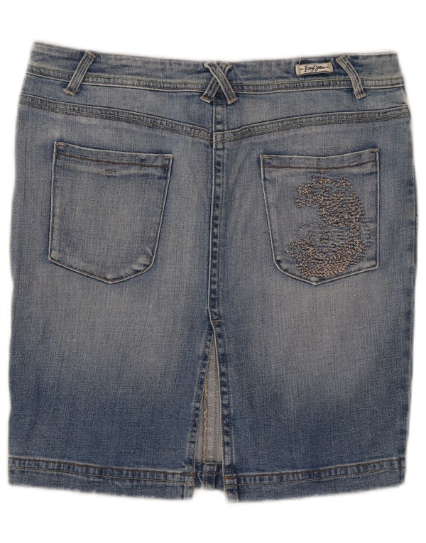 Mini gonna in denim da donna Roxy US 12 Large W32 in cotone blu