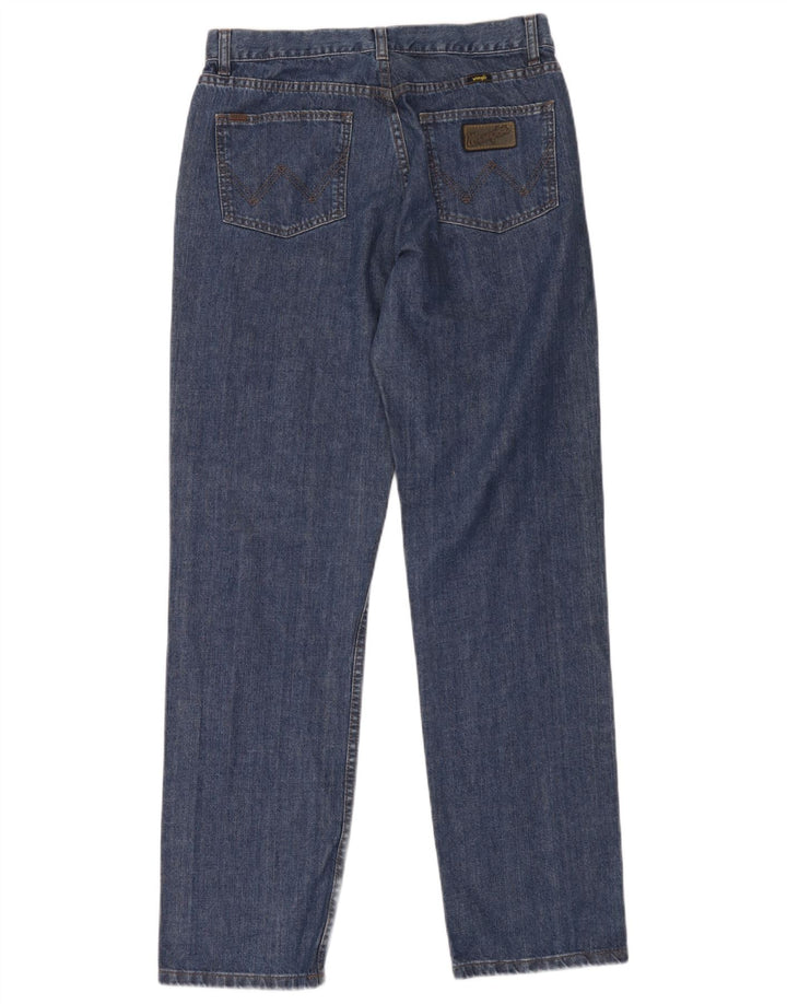 Jeans dritti da uomo Wrangler W34 L33 cotone blu