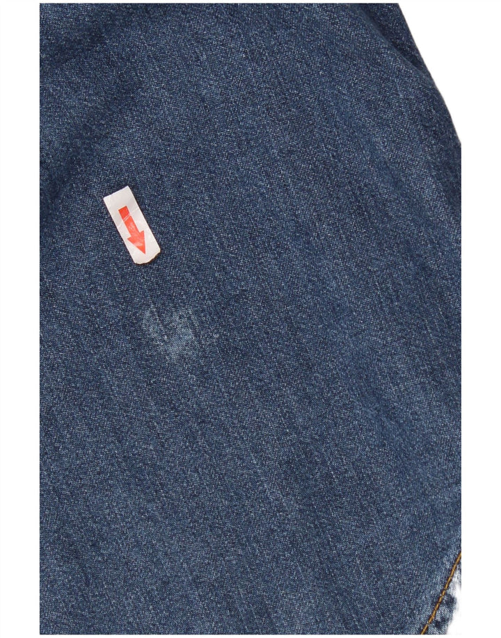 Camicia di jeans da uomo Lee in cotone blu medio