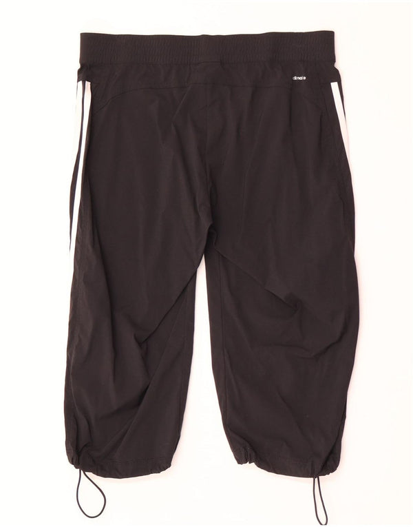 Pantaloncini adidas Climalite Bermuda da donna UK 12 Medium W32 Nylon nero