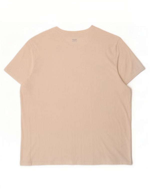 T-shirt Lacoste da uomo vestibilità regolare taglia superiore 9 4XL cotone bianco