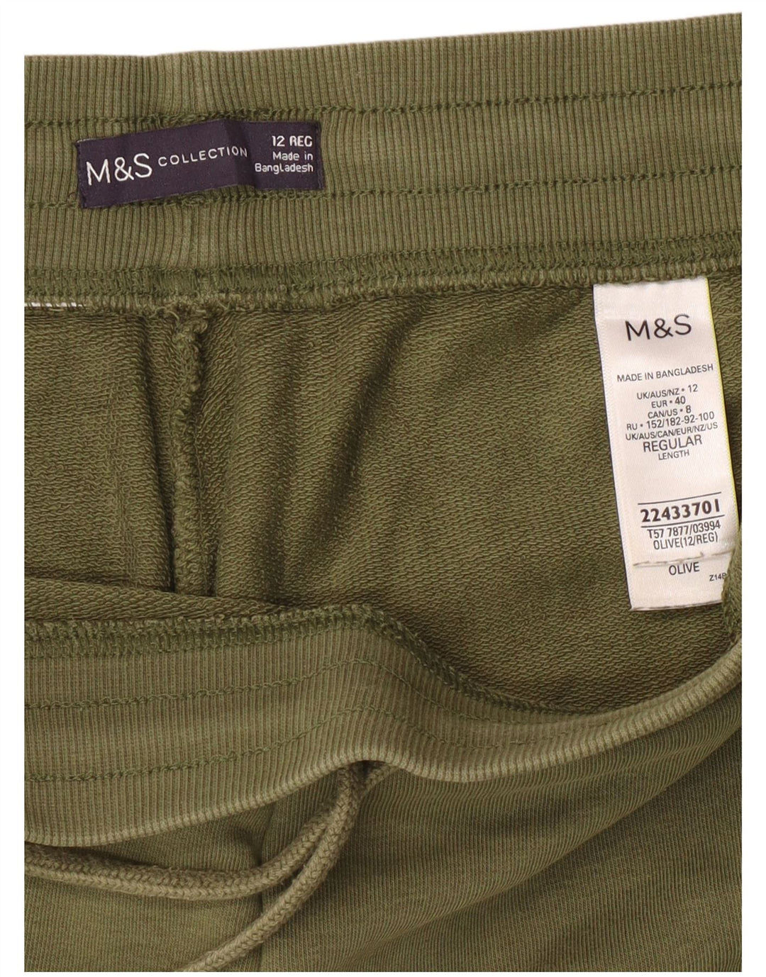 Pantaloni da tuta da donna Marks & Spencer Joggers UK 12 Medium Khaki