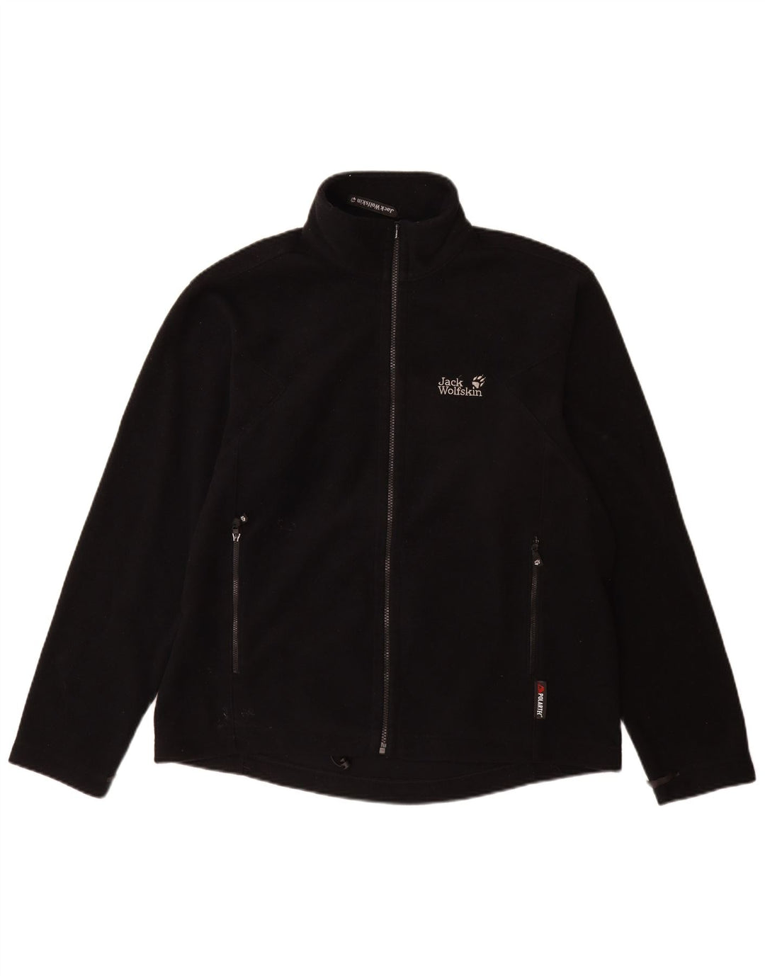 Giacca in pile da uomo Jack Wolfskin UK 40/42 grande poliestere nero