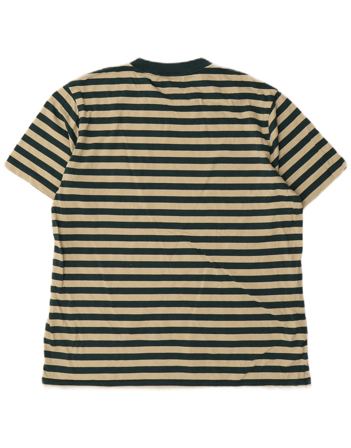 T-shirt da uomo Carhartt Top in cotone a righe verde medio