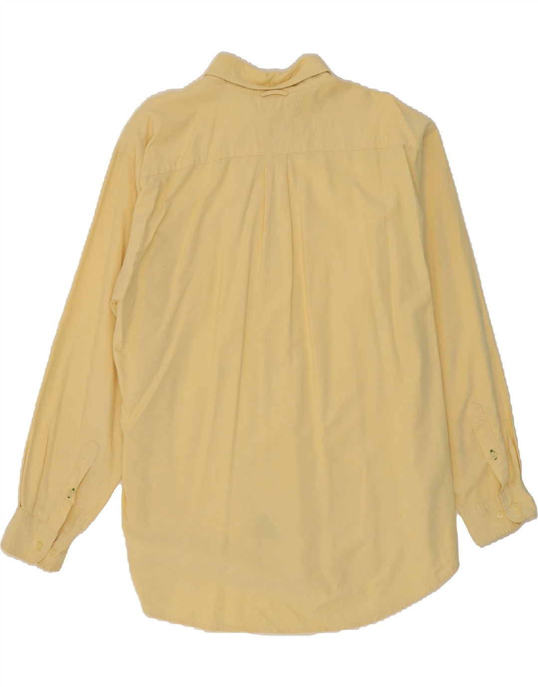 TOMMY HILFIGER Mens Shirt Large Yellow Cotton Vintage Tommy Hilfiger and Second-Hand Tommy Hilfiger from Messina Hembry 