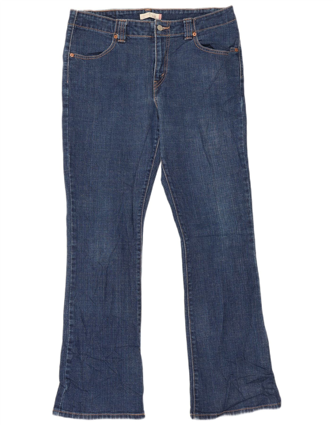 Levi's Donna 525 Bootcut Jeans US 12 Large W34 L32 Cotone Blu