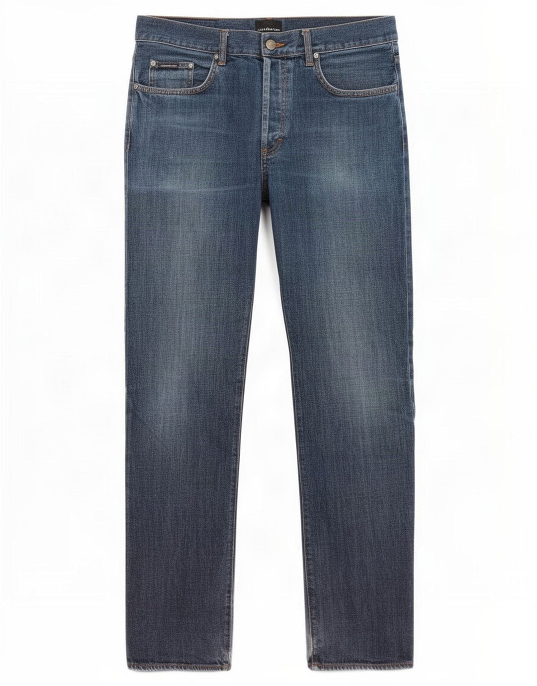 Jeans dritti da uomo Calvin Klein W36 L33 cotone blu