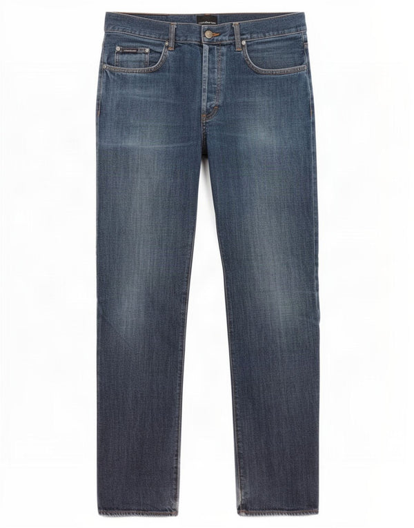 Jeans dritti da uomo Calvin Klein W36 L33 cotone blu