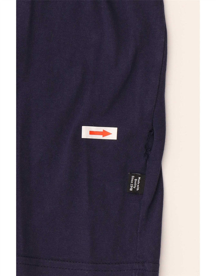 T-shirt grafica da uomo Puma Top medio blu navy