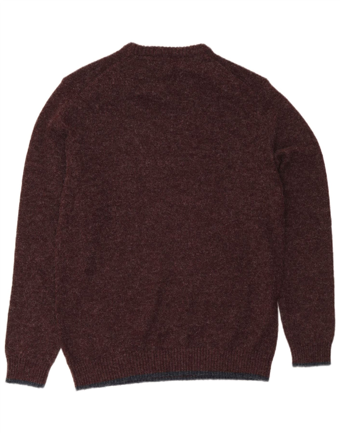 Maglione maglione girocollo da uomo Weird Fish grande poliestere bordeaux