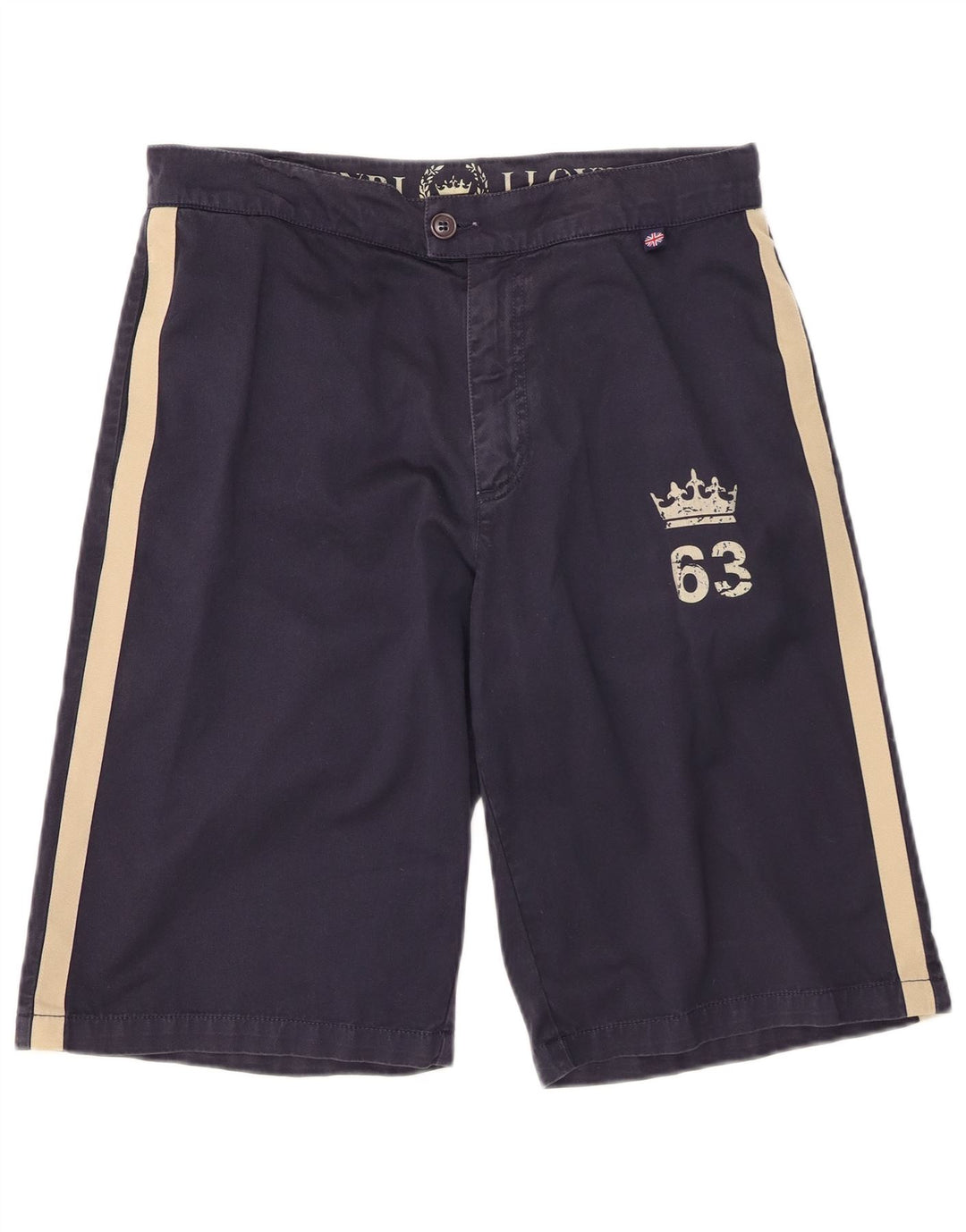 HENRI LLOYD Bermuda da uomo IT 46 Small W32 Blu navy Colourblock