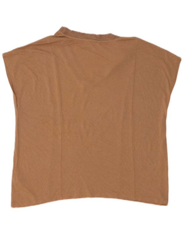 Camicetta senza maniche da donna Marks & Spencer UK 18 XL Viscosa beige