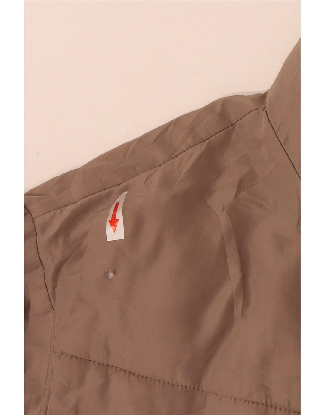Giacca imbottita con cappuccio corta oversize da donna Zara UK 20 2XL Poliestere beige