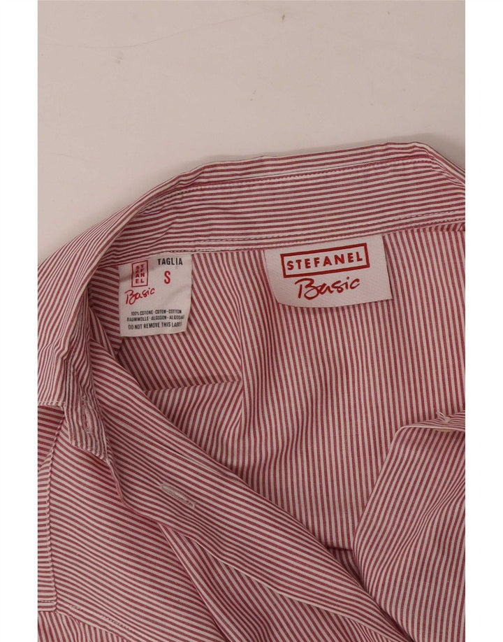 Camicia da donna Stefanel UK 10 piccolo cotone gessato rosso
