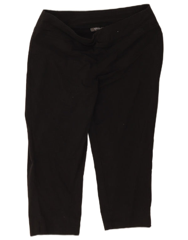 Pantaloni Capri Autograph da donna Marks & Spencer UK 18 XL W36 L21 Nero