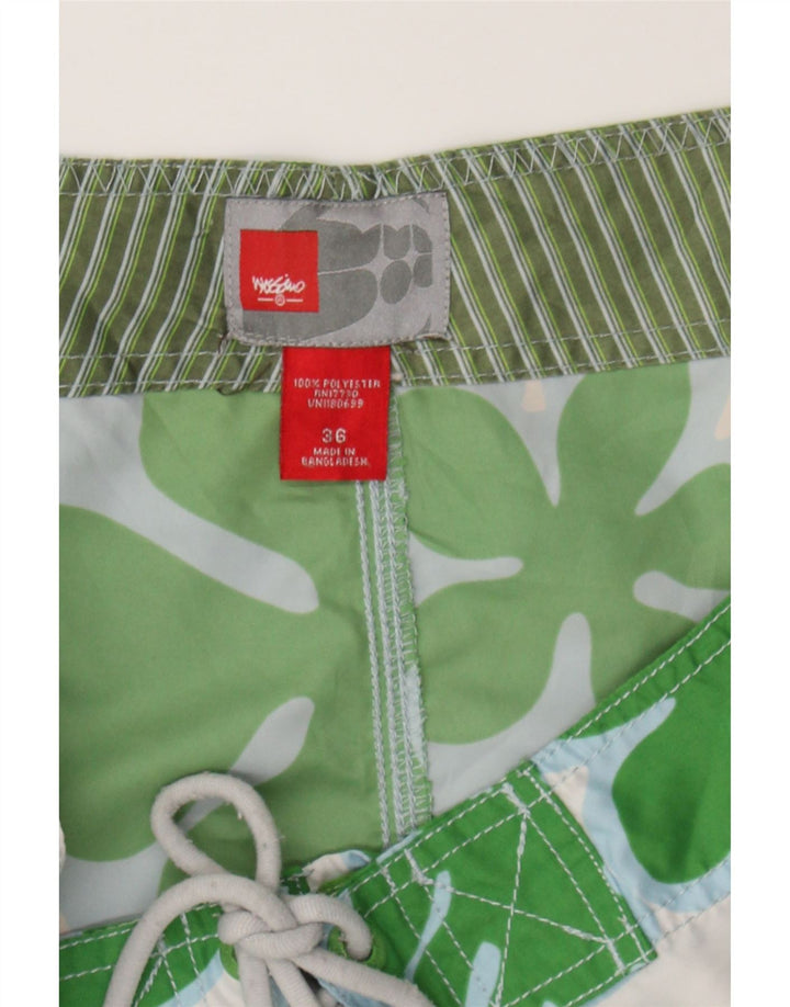 MOSSIMO Mens Graphic Swimming Shorts Large Green Polyester Vintage Mossimo and Second-Hand Mossimo from Messina Hembry 