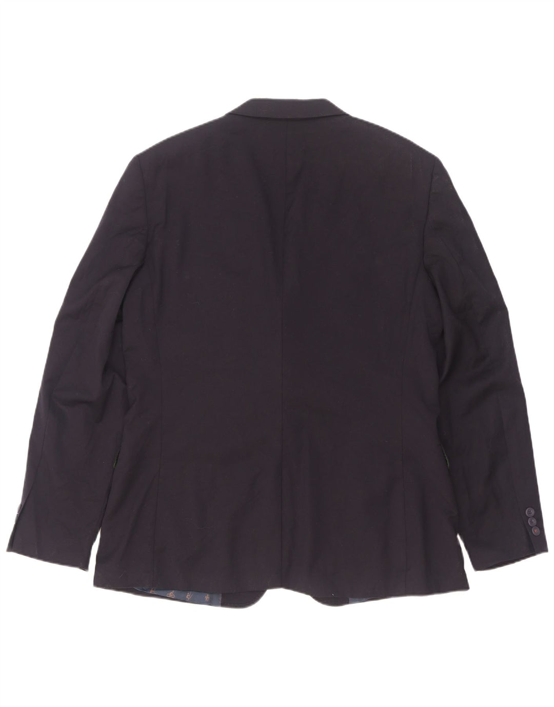 Giacca blazer da uomo a 2 bottoni vestibilità moderna Ted Baker taglia 42 XL lana blu navy