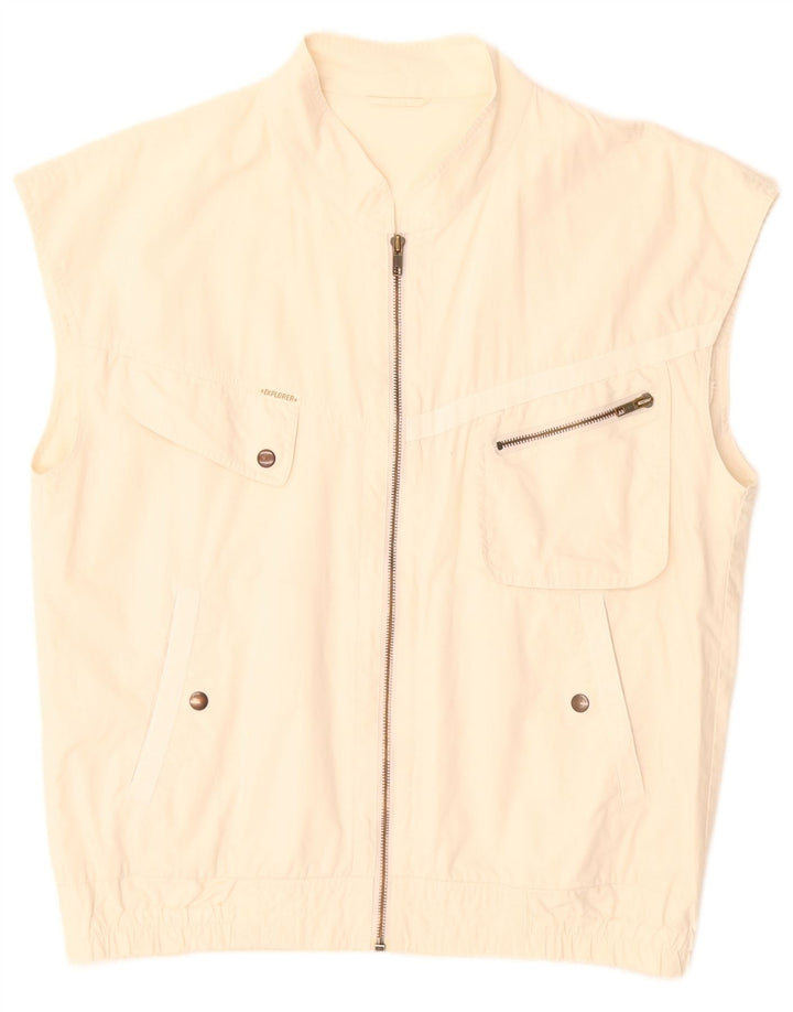 Gilet utility da uomo Explorer UK 38 cotone bianco sporco medio
