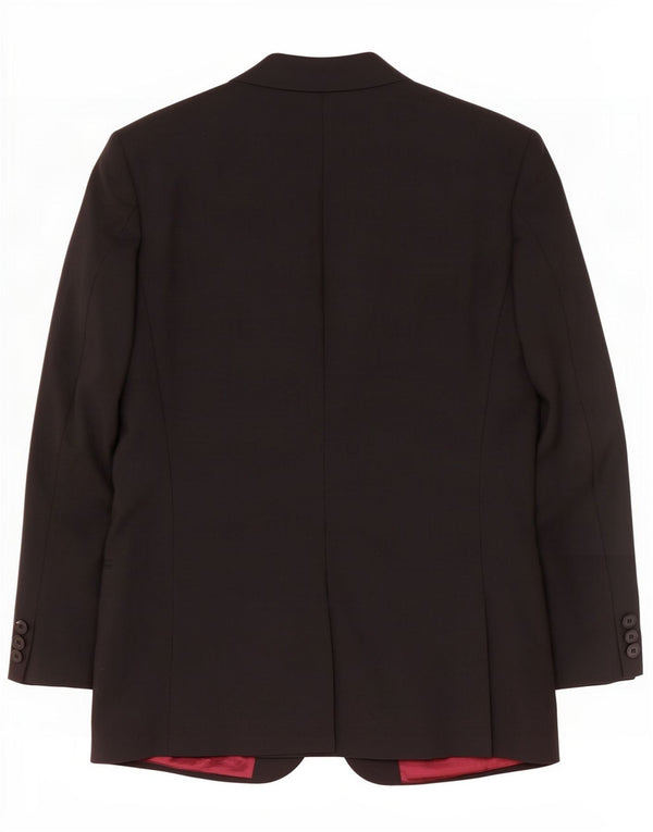 Giacca blazer a 2 bottoni lunga Marks & Spencer da uomo UK 38 media nera
