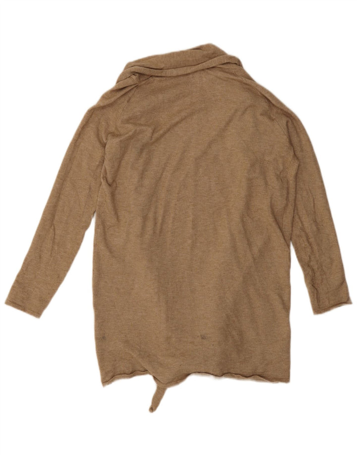 Maglione cardigan lungo da donna Zara UK 14 Beige medio