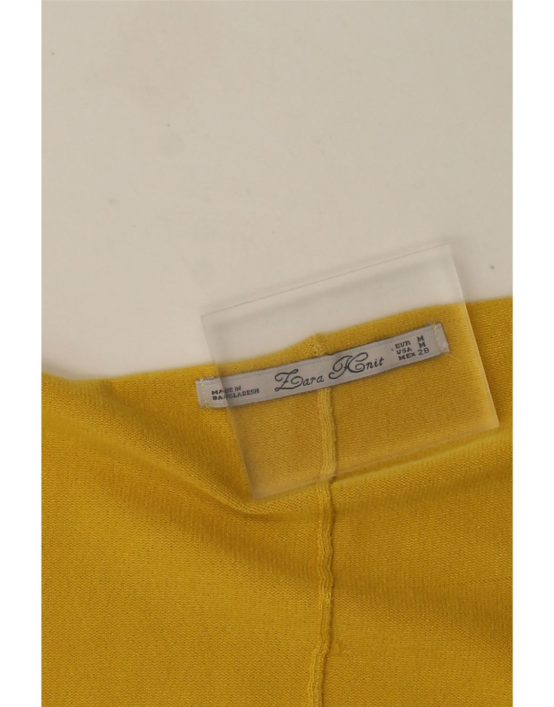 Maglione cardigan poncho da donna Zara UK 14 giallo medio