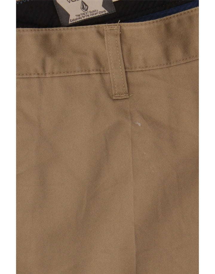Pantaloni chino slim da uomo Volcom W36 L34 in cotone beige