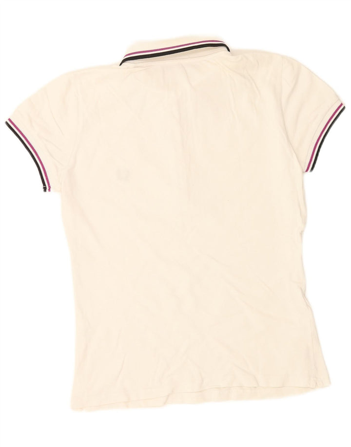 Polo da donna FRED PERRY UK 12 cotone bianco medio
