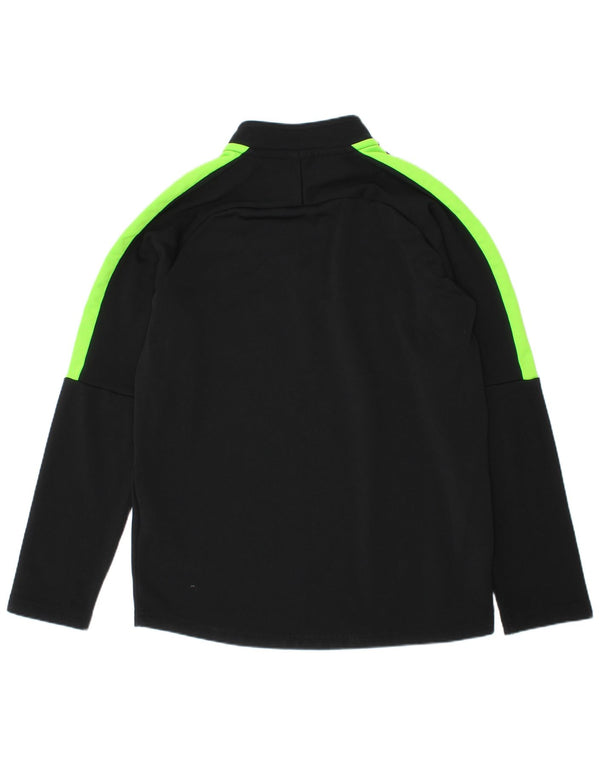 Top della tuta pullover Nike da ragazzo Dri Fit 8-9 anni Small Black Colourblock