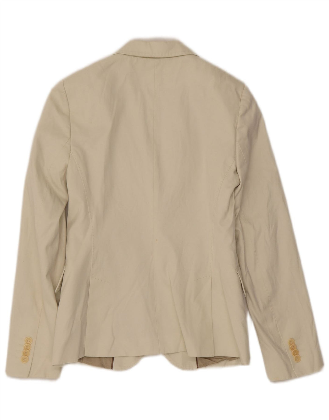 Giacca blazer da uomo a 2 bottoni Massimo Dutti EU 38 piccola in cotone bianco sporco