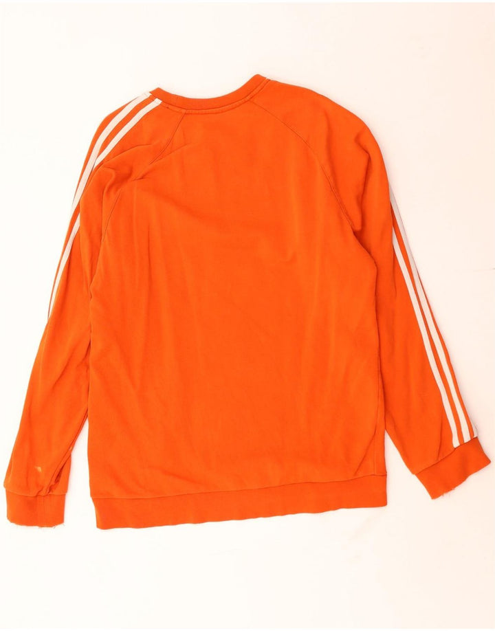Felpa Adidas Uomo Maglione Medio Arancione Cotone