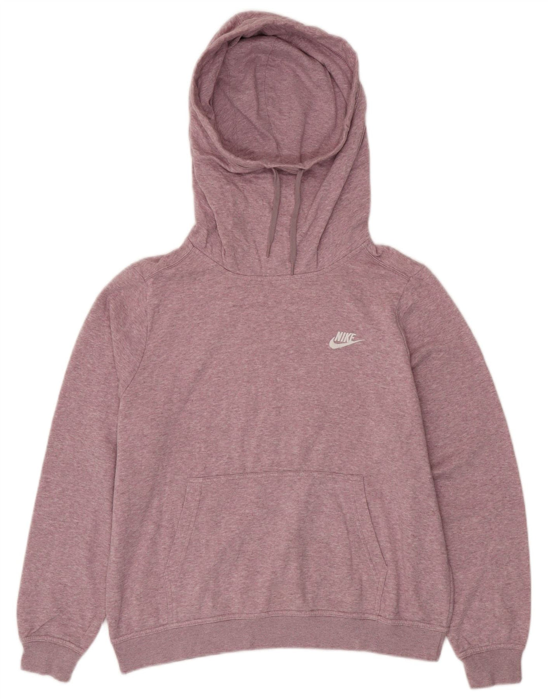 Felpa con cappuccio oversize da donna NIKE UK 16 Large in cotone rosa