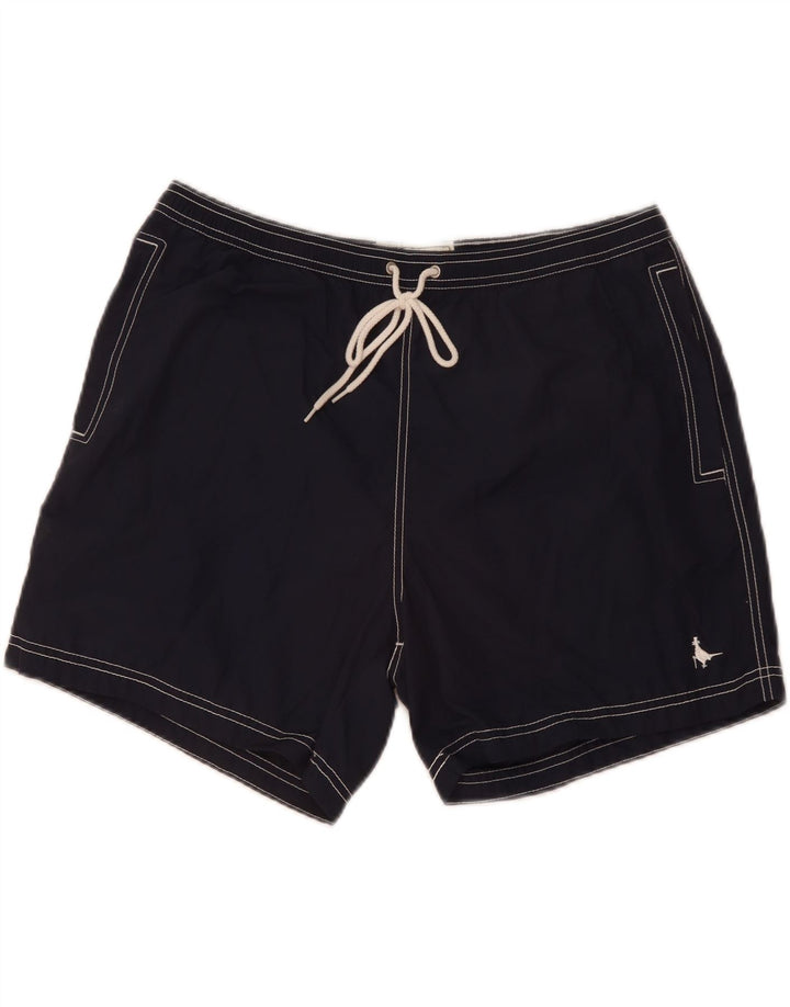 JACK WILLS Pantaloncini da bagno da uomo Grandi in cotone blu navy