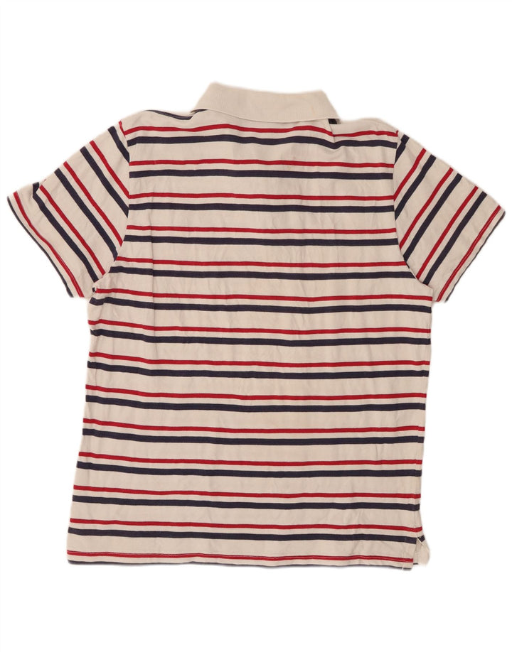 Polo WRANGLER da bambino 15-16 anni 2XL cotone a righe bianche