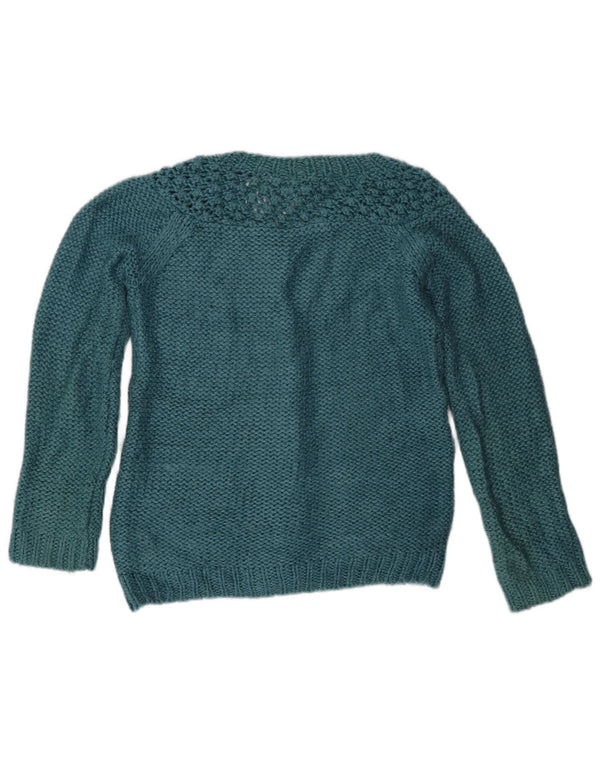 Maglione cardigan da donna Fat Face UK 8 piccolo acrilico blu