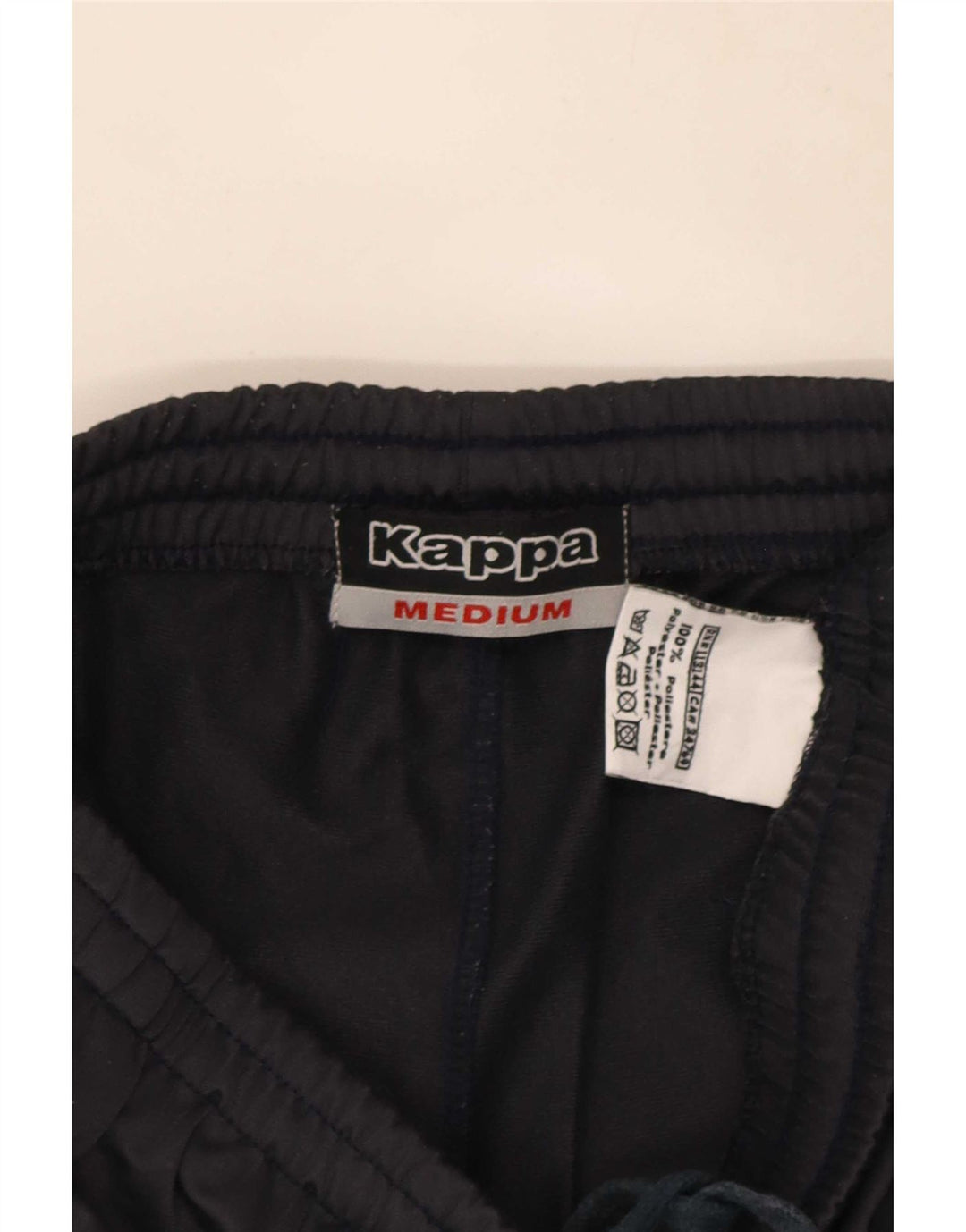 Pantaloni da tuta da uomo Kappa in poliestere color block medio nero