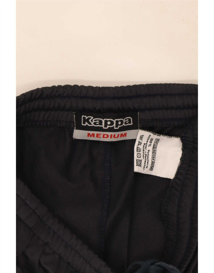 Pantaloni da tuta da uomo Kappa in poliestere color block medio nero