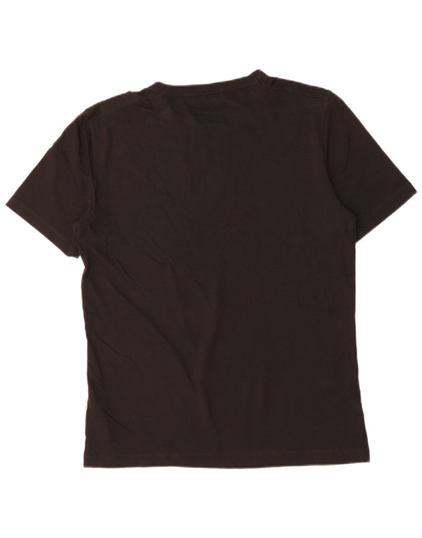 LIU JO Mens Graphic T-Shirt Top Medium Black Cotton