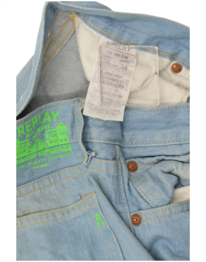 Jeans svasati da uomo Replay W30 L34 cotone blu