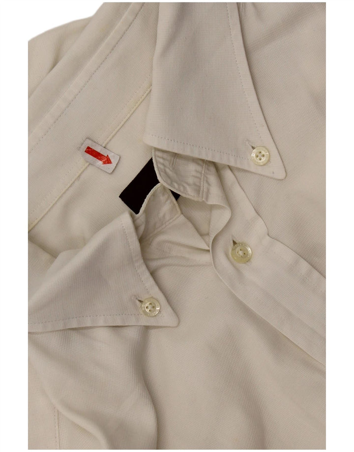 Camicia da uomo Etro taglia 42 grande in cotone bianco sporco