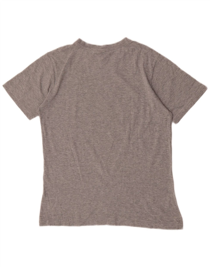 T-shirt grafica da uomo Sergio Tacchini Top in cotone chiazzato grigio medio