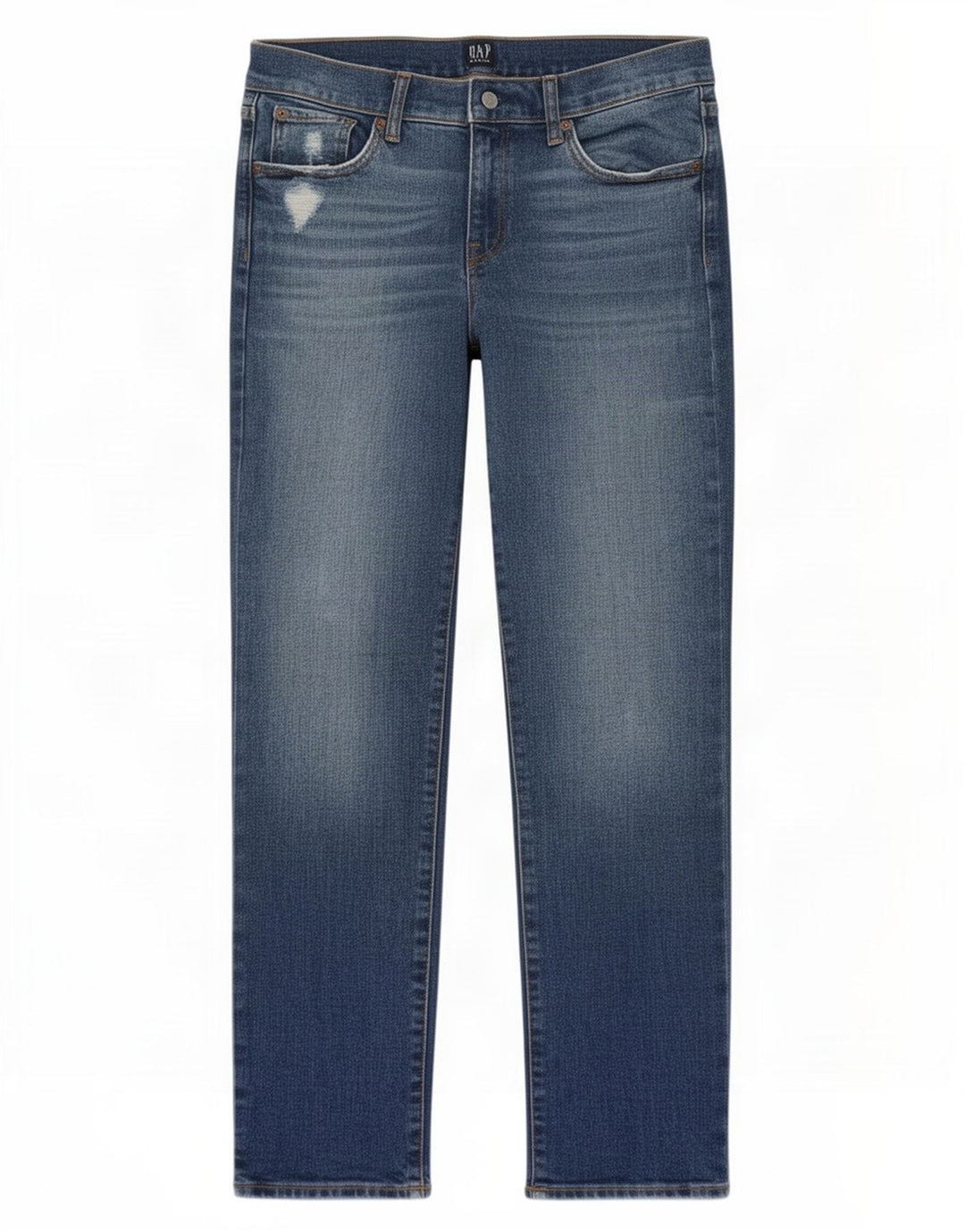 Jeans dritti invecchiati Gap da donna W26 L29 cotone blu