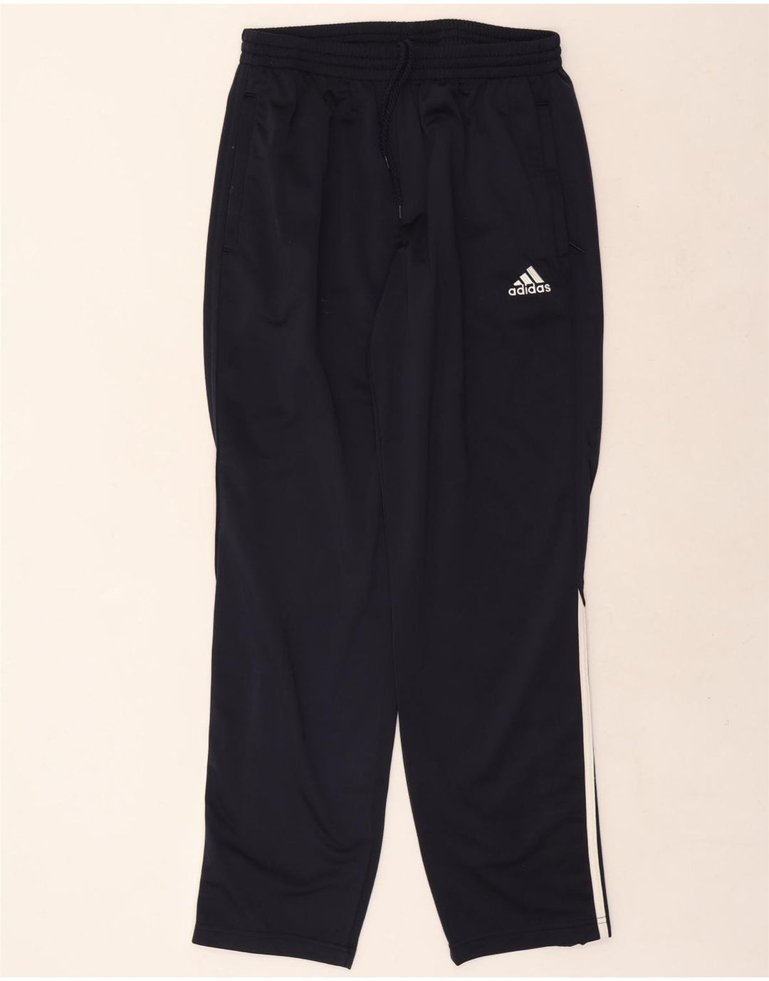 Pantaloni da tuta da uomo Adidas UK 40/42 Poliestere blu navy medio