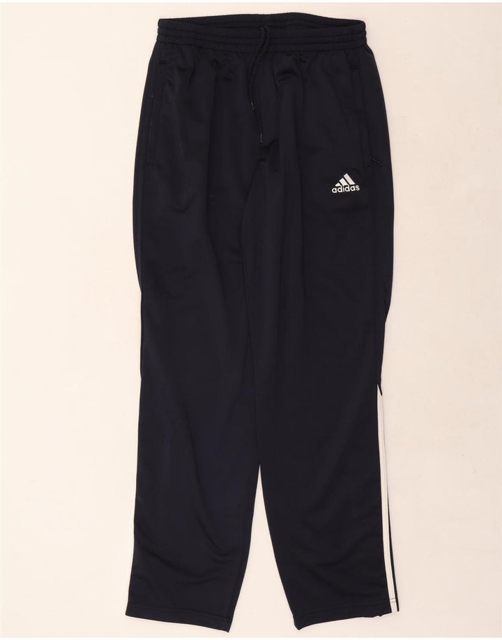 Pantaloni da tuta da uomo Adidas UK 40/42 Poliestere blu navy medio