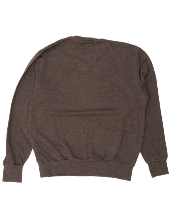 ELLESSE Felpa grafica da uomo Maglione XL Cotone grigio