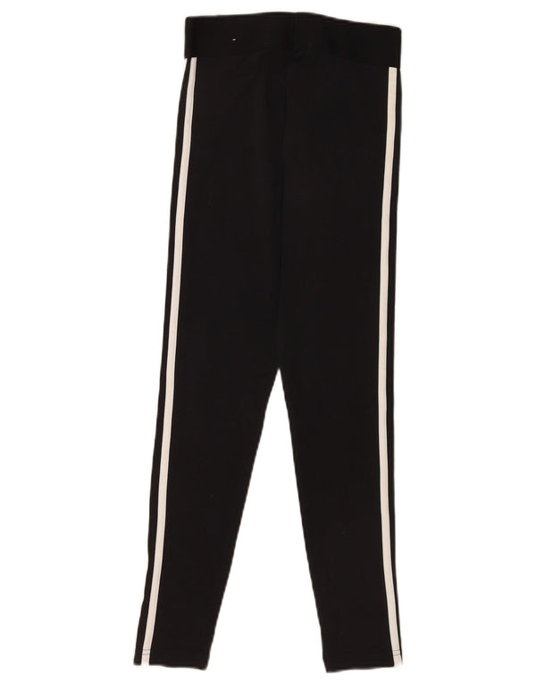 Adidas Leggings grafici 3D Arc da donna UK 4-6 XS Sport in cotone nero