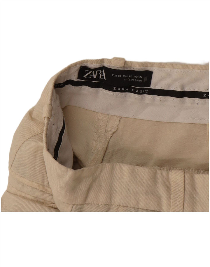 Pantaloni chino bootcut da donna Zara XS W24 L30 Beige