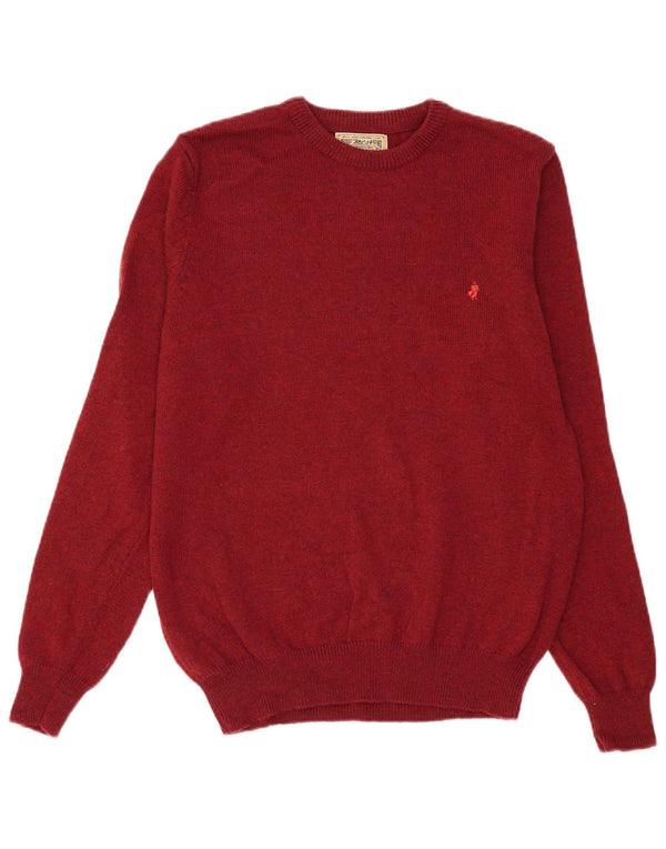 Maglione maglione girocollo da uomo Marlboro Classics XL nylon bordeaux